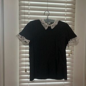 Karl Lagerfeld Blouse. Black and White